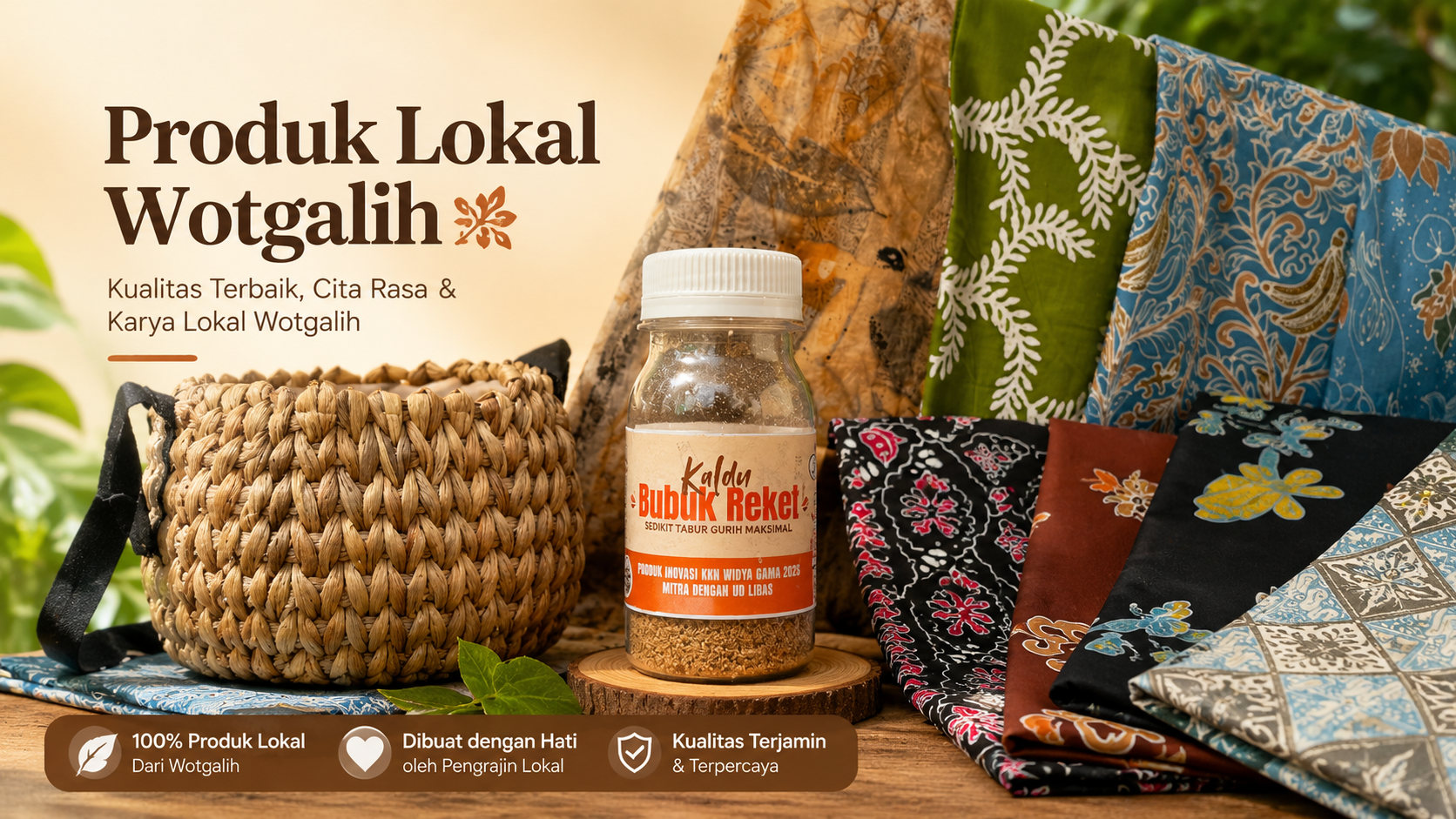 Produk Lokal Wotgalih - Batik, Kerajinan, dan Kuliner Tradisional